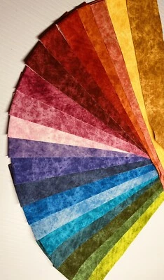 40 pcs of 20 Different Colors of Grunge Paint  2.5“ X WOF Strips - Image 1 of 3