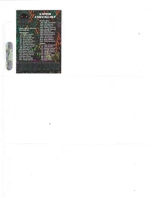 1997 Viper 1ST STRIKE PARALLEL--#82 Checklist--ONE CARD ONLY! - Image 1 of 4
