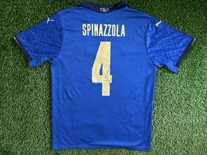 ORIGINAL LEONARDO SPINAZZOLA SIGNED ITALY EURO 2020 SHIRT, EXACT PROOF SHOW GEZEIGT - Bild 1 von 2