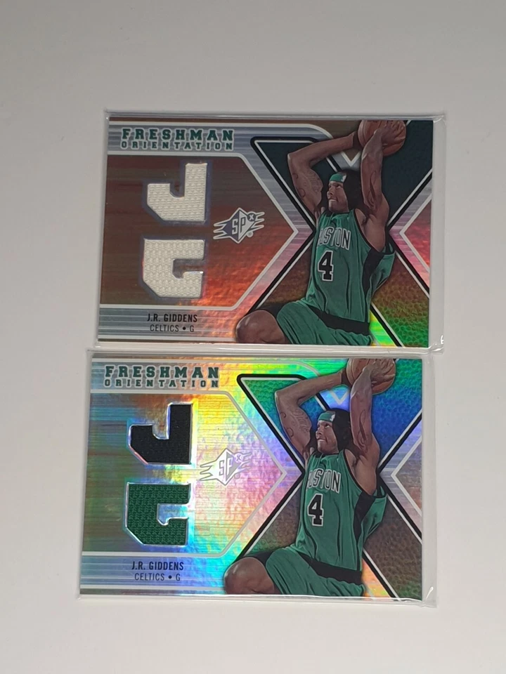 2008-09 SPx Freshman Orientation J.R. Giddens Dual Jersey Card - Celtics X 2 - Image 1 of 1