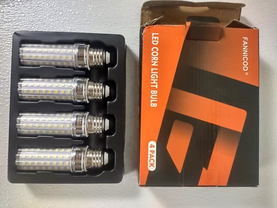Fannico LED Corn Light Bulb 150W Equivalent 6500k Cool 20W 2000 Lumen E26/E27 - Image 1 of 4