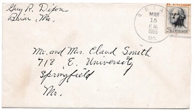 Prominent Americans 5c Washington 1965 Cover. - Image 1 of 2