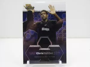 CHRIS WEBBER 2003 TOPPS FINEST GAME-WORN WARM-UP PATCH #872/999! KINGS!! - Picture 1 of 2