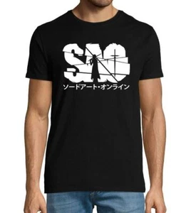 Sword Art Online Logo y Kirito Silueta Anime y Manga Camiseta Hombre - Imagen 1 de 8