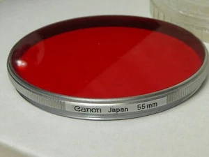 rare genuine original CANON silver rim quality conversion B filter BLUE 55mm - Picture 1 of 3
