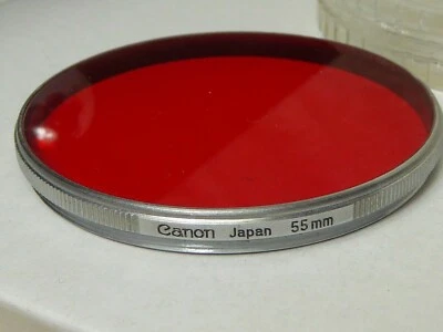rare genuine original CANON  silver rim quality conversion B  filter BLUE 55mm - Image 1 of 3