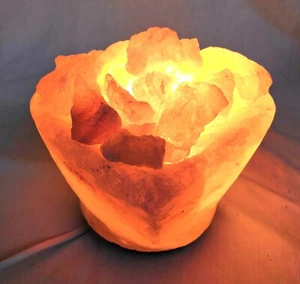 Lampada di sale Braciere cuore dell' Himalaya con certificato di garanzia - Foto 1 di 5