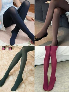 Women Teen Girl Multicolored School Color 120D Opaque Pantyhose Stockings Tights - Picture 1 of 29