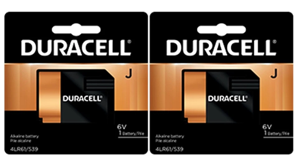 2 x J Duracell 6V Batteries (1412AP, 7K67, 4LR61, KJ, EN539, Electronic,Medical) - Image 1 of 1