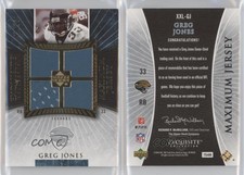 2006 Upper Deck Exquisite Collection Maximum Jersey Gold /35 Greg Jones #XXL-GJ