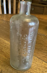 Bonita botella tónica para cabello de raíz salvaje estilo cilindro tamaño más grande Buffalo NY ca 1920 - Imagen 1 de 7