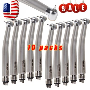 10* NSK Style Dental High Speed Handpiece Push Button 4 H Standard Head SANDENT - Picture 1 of 12