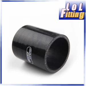 ENVÍO A EE. UU. 4 capas 2,75" pulgadas manguera de silicona recta acoplador tubo turbo negro L = 76,2 mm - Imagen 1 de 8