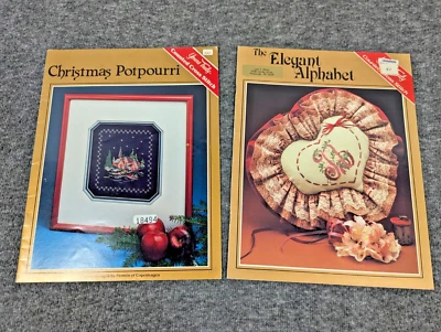 Yours Truly Counted Cross Stitch Pattern Books Lot 6125 6109 Christmas Potpourri - Image 1 of 4