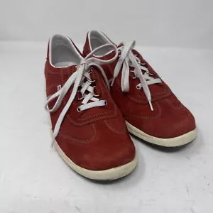 Mephisto LASER PERF - rote Nubuk Schnürschuhe für Damen mit Perforationen 7,5 US - Bild 1 von 10