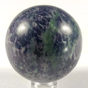 43mm Purple Green Kammererite Clinochlore Crystal Mineral Sphere  - India (1PC) - Picture 1 of 11
