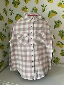Canada Weather Gear Womens Flannel Button Shirt Medium Pink NWT - Picture 1 of 6