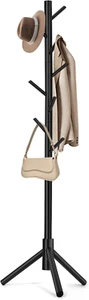 Coat Rack, Freestanding Coat Rack with 8 Hooks and 3 Adjustable Size Tree Coat R - Picture 1 of 12