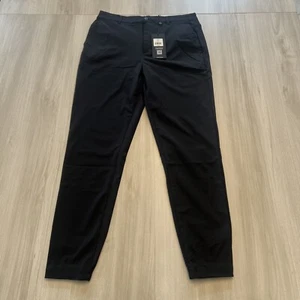 Cuts Hose Herren Medium Schwarz AO Jogginghose Stretch Tapered Neu Mit Etikett - Bild 1 von 7