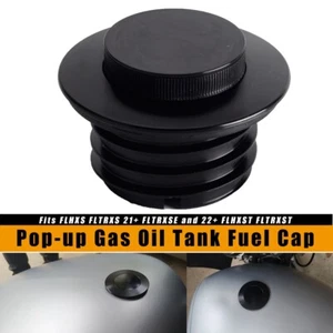 For Harley Touring Street Road Glide FLHXS FLTRXS Pop-up Gas Oil Tank Fuel Cap - Picture 1 of 10
