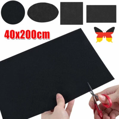 Selbstklebend Filzstoff Nadelfilz Superflex Bespannstoff aus Filz 200cm Schwarz - Bild 1 von 4