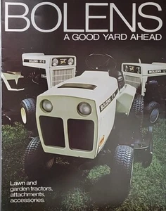 Bolens HT-18 QT-16 G-10 H-16 G-8 G-14 Lawn Garden Tractor Color Sales Catalog - Picture 1 of 7
