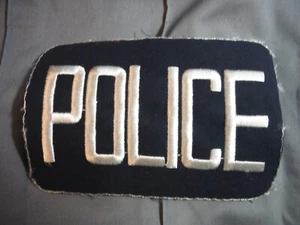 POLICE back patch-vintage 1970 - Picture 1 of 3