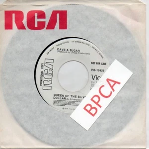 NEW 7" Canadian Promo Dave & Sugar Queen Of The Silver Dollar Shel Silverstein - Bild 1 von 1