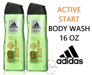Adidas 3-in-1 Body Wash Active Start Revitalizing 16 oz /473 ml -(Pack ok 2) - Picture 1 of 1