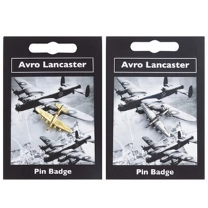 INSIGNIA PIN MILITAR WW2 RAF AVRO LANCASTER HOMBRE NIÑOS REGALO EJÉRCITO BATALLA DE GRAN Bretaña - Imagen 1 de 3