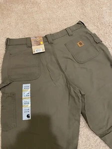 Salopette uomo Carhartt pantalone falegname 42x34 verde ampia vestibilità originale NUOVA - Foto 1 di 5
