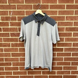 Camisa polo gris manga corta Arc'teryx para hombre mezcla de lana talla grande ajuste - Imagen 1 de 9