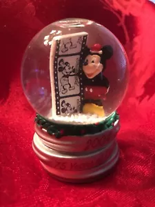 Disney Mickey Mouse Mini Snow Globe Christmas Theme, 75 Years of Fun 2004 - Picture 1 of 6