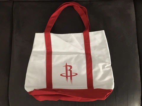 Houston Rockets Red White Two Handle Tote Bag NWT Cover