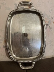 Antique Vintage Alessi Design VASSOIO INOX  IMPERO 26x36 Cm - Foto 1 di 2