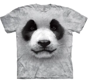 The Mountain Panda Bear Big Face Giant Kung Fu Animal Bamboo Gray T-Shirt S-3X - Picture 1 of 5