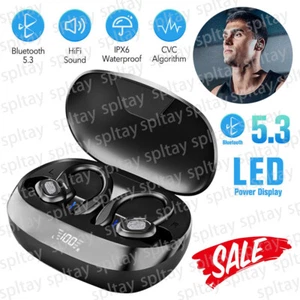 Słuchawki douszne Bluetooth 5.3 bezprzewodowe słuchawki sportowe TWS z mikrofonem - Zdjęcie 1 z 19