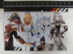 hololive 3rd GEN. KOTOBUKIYA novelty postcard Marine Flare Pekora Noel - Picture 1 of 2