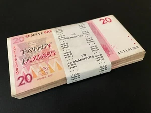 Simbabwe 100 x 20 Dollars 2008 - Auswahl - 68 - Konvolut 100 Stück - gebraucht - Bild 1 von 2