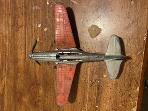 Hubley WW2 U.S. Army Air Forces Curtiss P-40 Warhawk Fighter Plane toy metal old - Picture 1 of 13