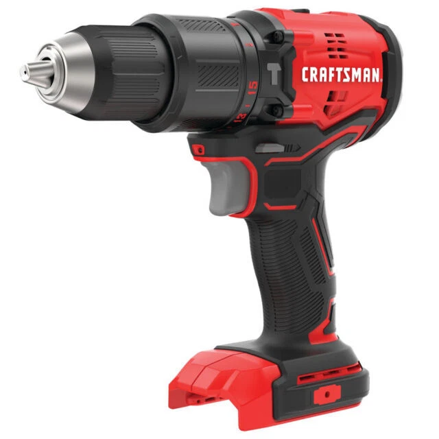 Taladro percutor inalámbrico sin escobillas Craftsman CMCD731B 20V 1/2" - rojo/negro (herramienta... Foto 1 de 1