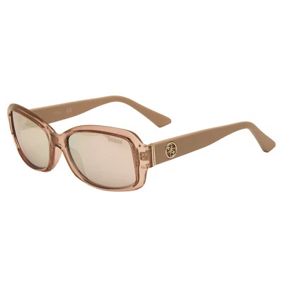 Guess - Transparent Pink Classic Style Sunglasses with Case - Image 1 of 4