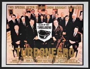 Turbonegro POSTER Nick Oliveri Mondo Gen Siebdruck Feuerwehrhaus signiert Ron Donovan - Bild 1 von 2