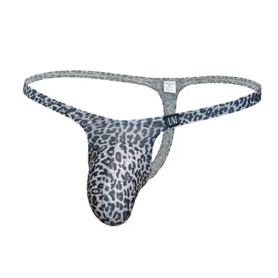 Men Sexy Thong G-String Underwear Panties Sexy Briefs  Icesilk Underpants T-back - Image 1 of 4