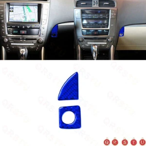 Inner Glove Box Handle Cover Trim Blue For Lexus IS250-350 06-2012 Carbon Fiber - Picture 1 of 8