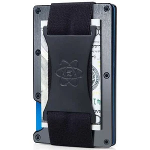 ROSSM Rigid Wallet for Men Minimalist Front Pocket Card Holder - Gunmetal - Picture 1 of 7