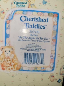 Vintage Cherished Teddies 1997 Kelsie “Be The Apple Of My Eye” Mint In Box - Picture 1 of 4