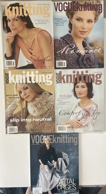 Vintage Vogue Knitting Magazines Lot of 4 Issues 2003-2004 - Image 1 of 4