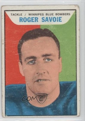 1965 Topps CFL Roger Savoie #129 Rookie RC - Image 1 of 2