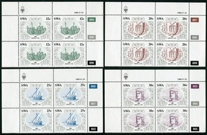 South West Africa 552-555 blocks/4, MNH. Diogo Cao, Portuguese Explorer, 1986. - Picture 1 of 1